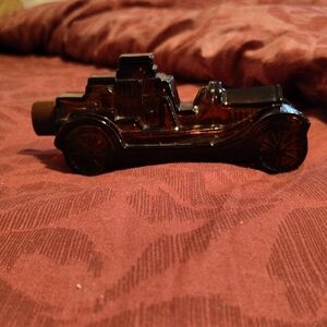 Avon Vintage Brown Glass Car Collectible